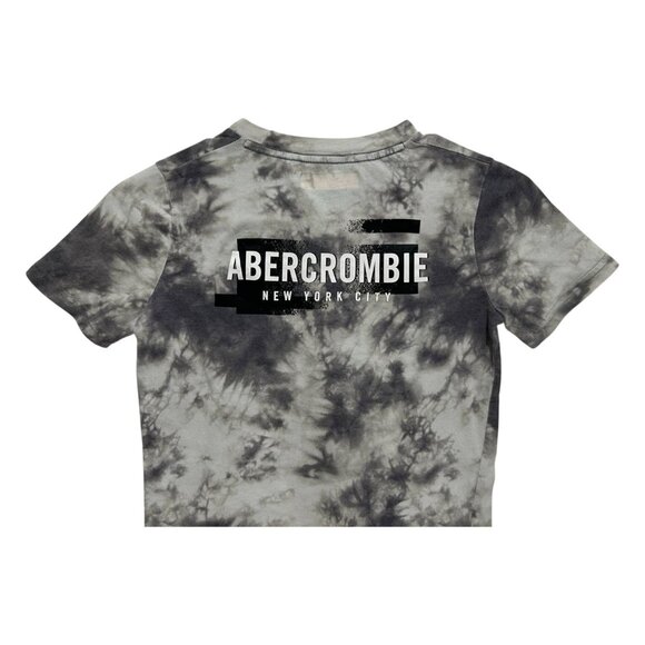 Abercrombie & Fitch Kids Boys Size 7/8 Tie-Dye T-Shirt Grey Black Short Sleeve - Picture 4 of 16